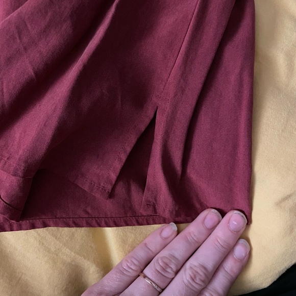 Burgandy silk shell - Picture 3 of 4